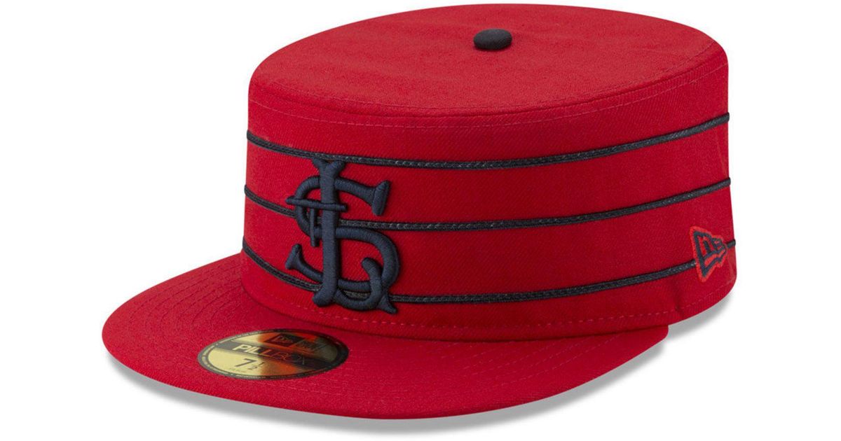 KTZ St. Louis Cardinals Pillbox 59fifty-fitted Cap in Red for Men - Lyst