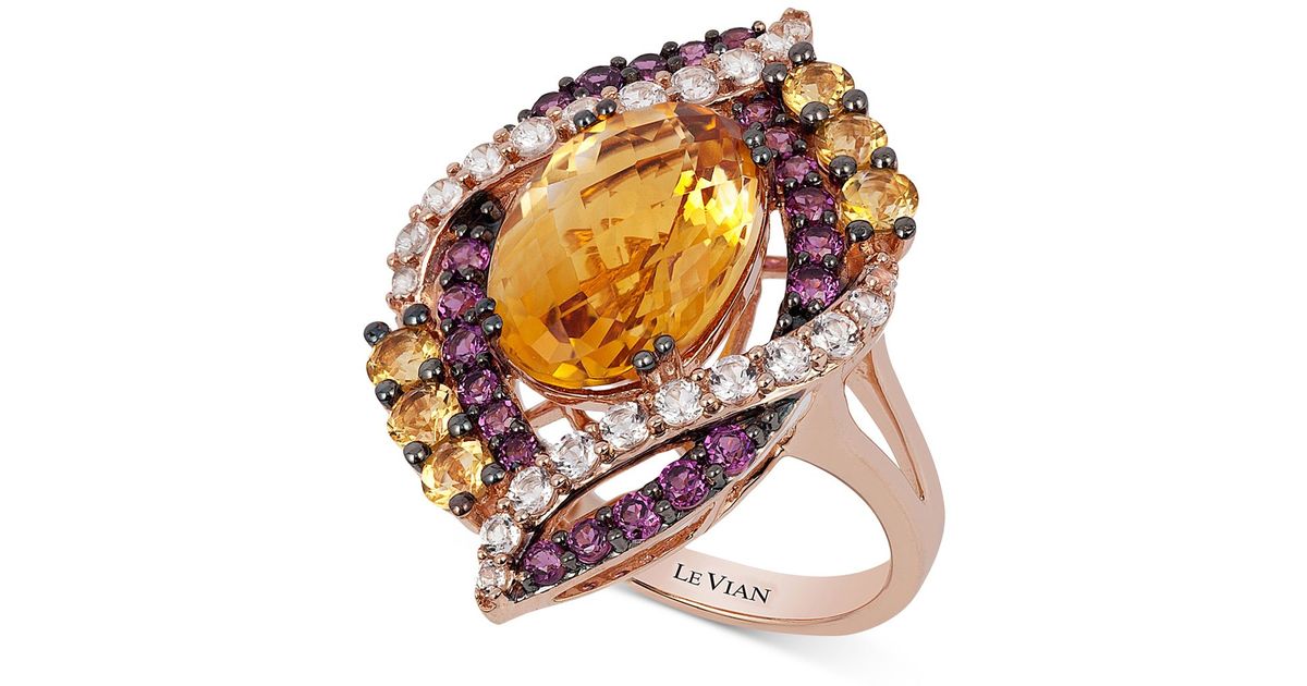 Le vian Crazy Collection Multi-stone Ring (7-3/4 Ct. T.w.) In 14k Rose ...