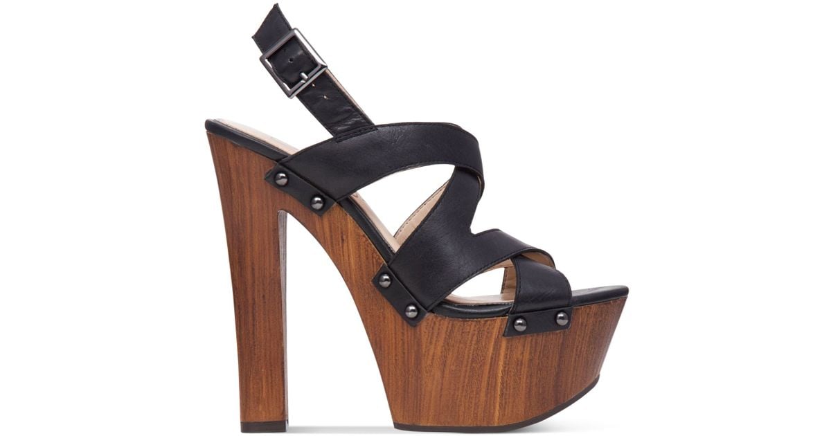 jessica simpson wood platform shoes