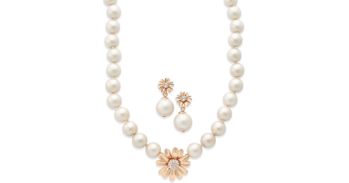 Lyst - Kate Spade 12k Gold-plated Imitation Pearl And ...