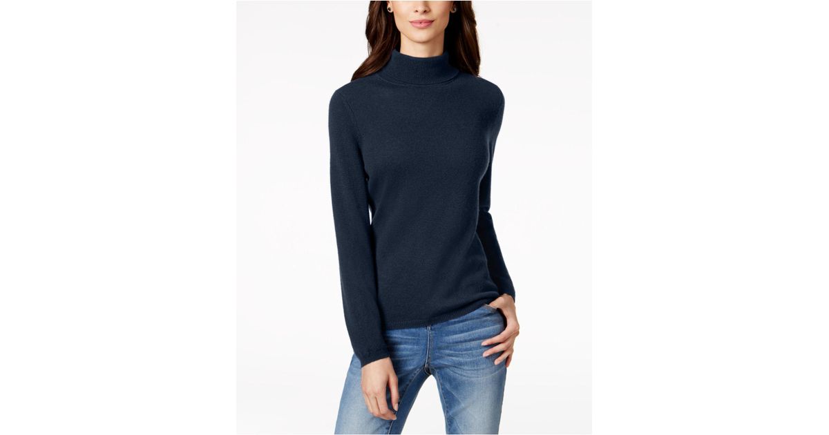 charter club pure cashmere turtleneck sweater