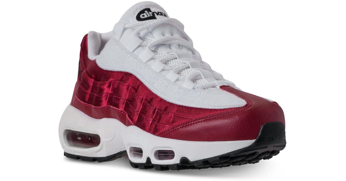 Nike Red Air Max 95 Lx Casual Sneakers From Finish Line Lyst Nike Red Air Max 95 Lx Casual Sneakers From Finish Line Lyst