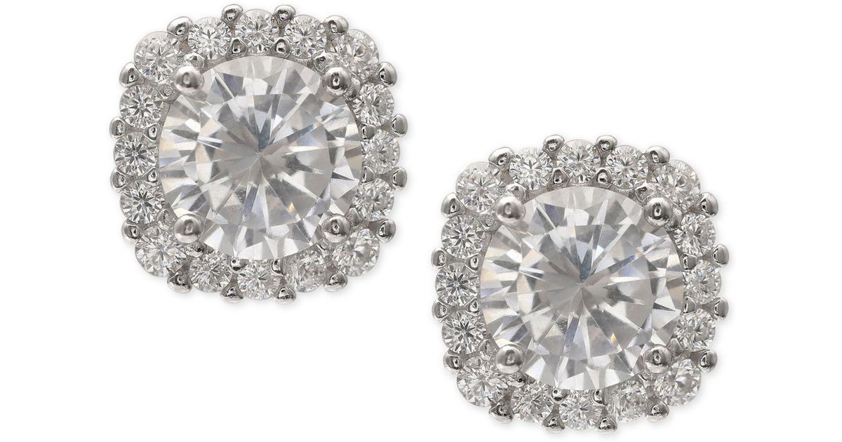 Lyst Giani Bernini Cubic Zirconia Halo Stud Earrings In Sterling Lyst Giani Bernini Cubic Zirconia Halo Stud Earrings In Sterling Silver Metallic