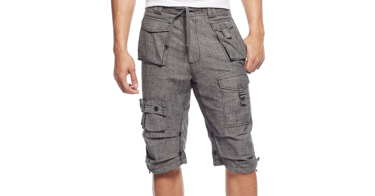 sean john men's pleat pocket flight cargo pants