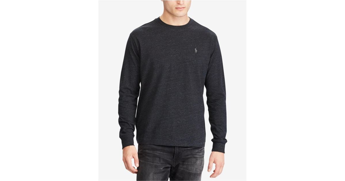 polo ralph lauren black marl heather