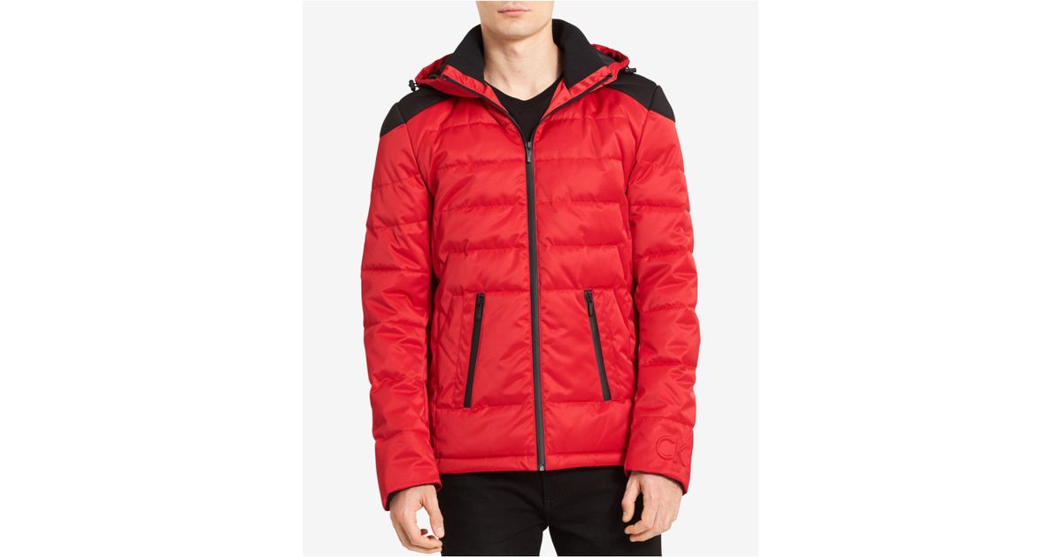 Lyst Calvin Klein 205w39nyc Men S Puffer Jacket In Red For
