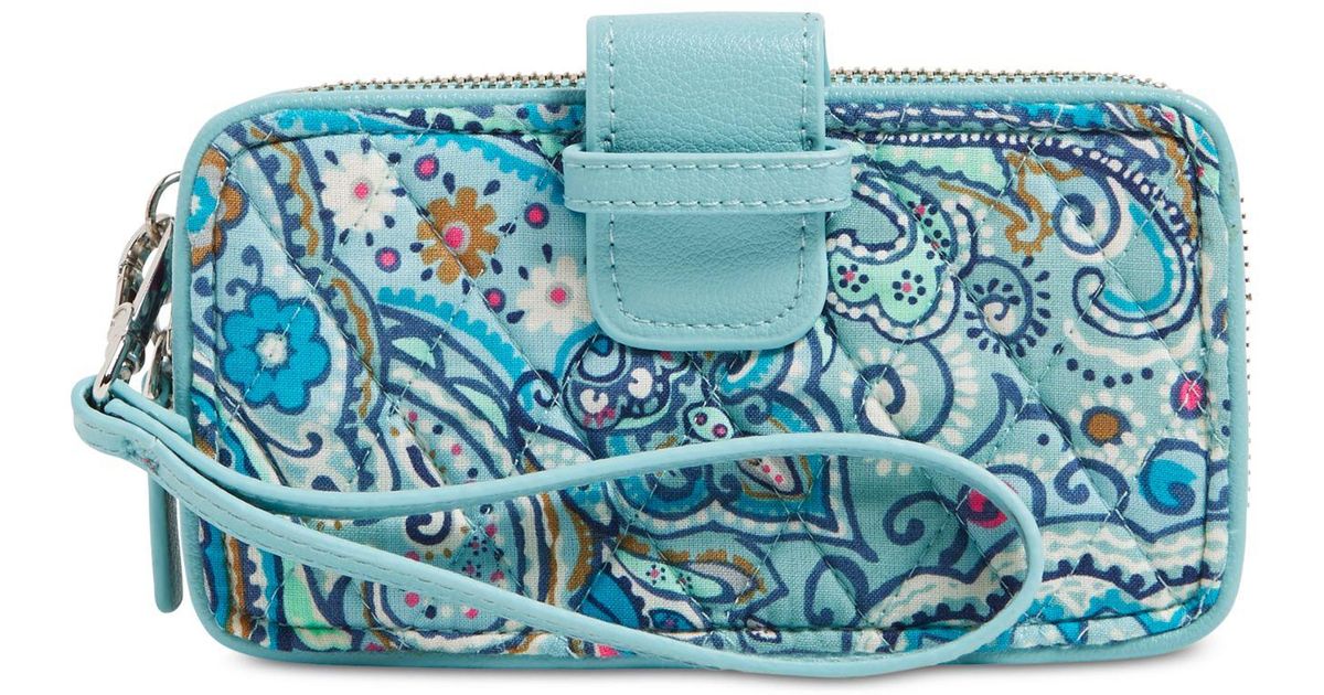 Vera Bradley Rfid Smartphone Wristlet in Blue Lyst