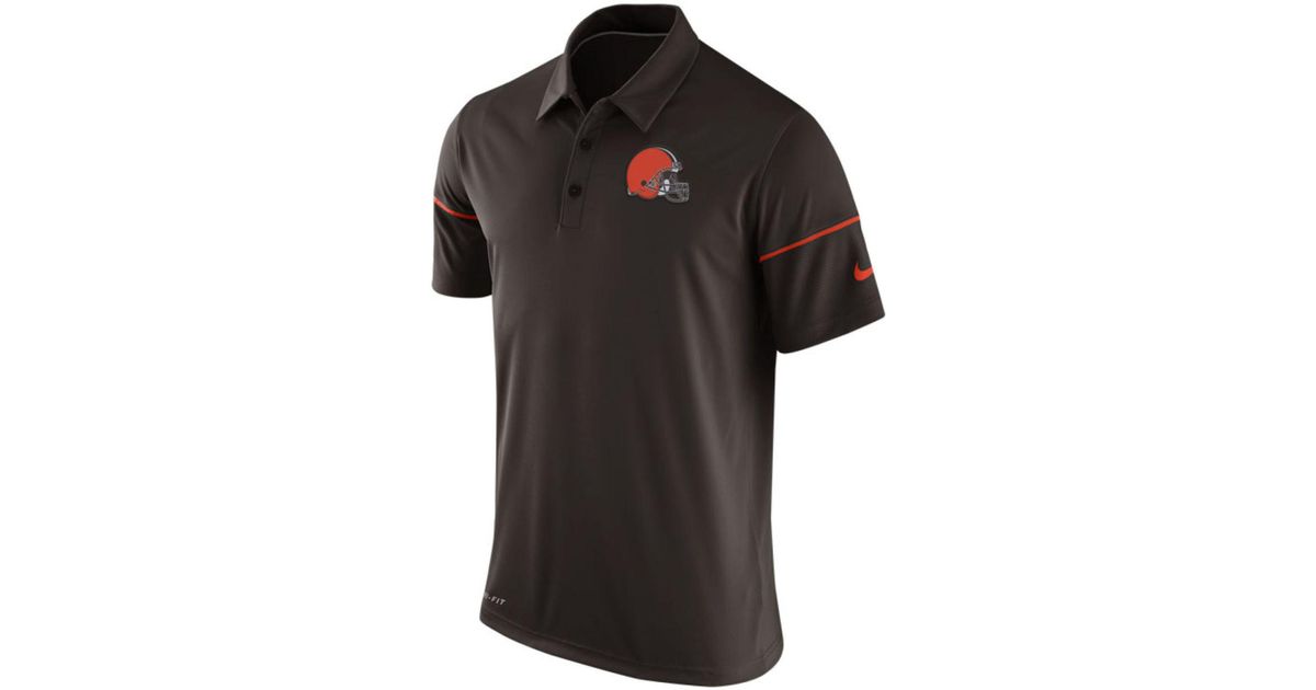 Lyst - Nike Cleveland Browns Team Issue Polo Shirt in Brown for Men