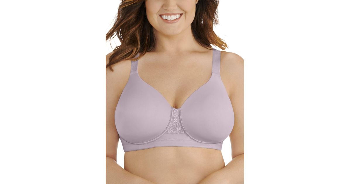 Vanity Fair Gray Full Figure Beauty Back Smoother Wireless Bra 71380 Lyst