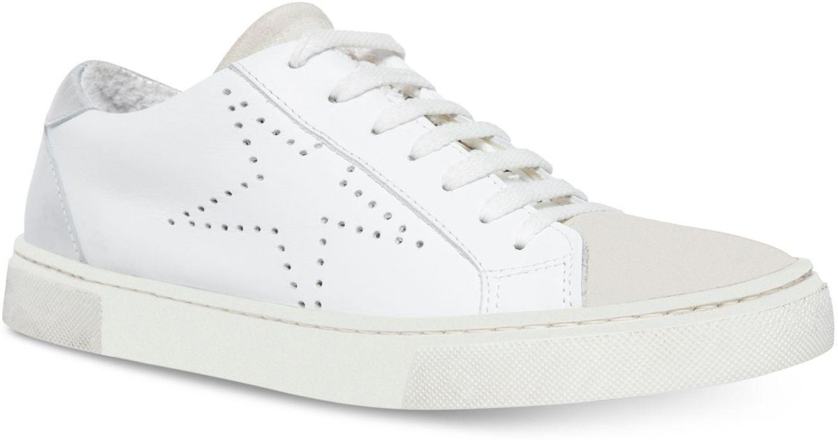 steve madden rezza white sneakers
