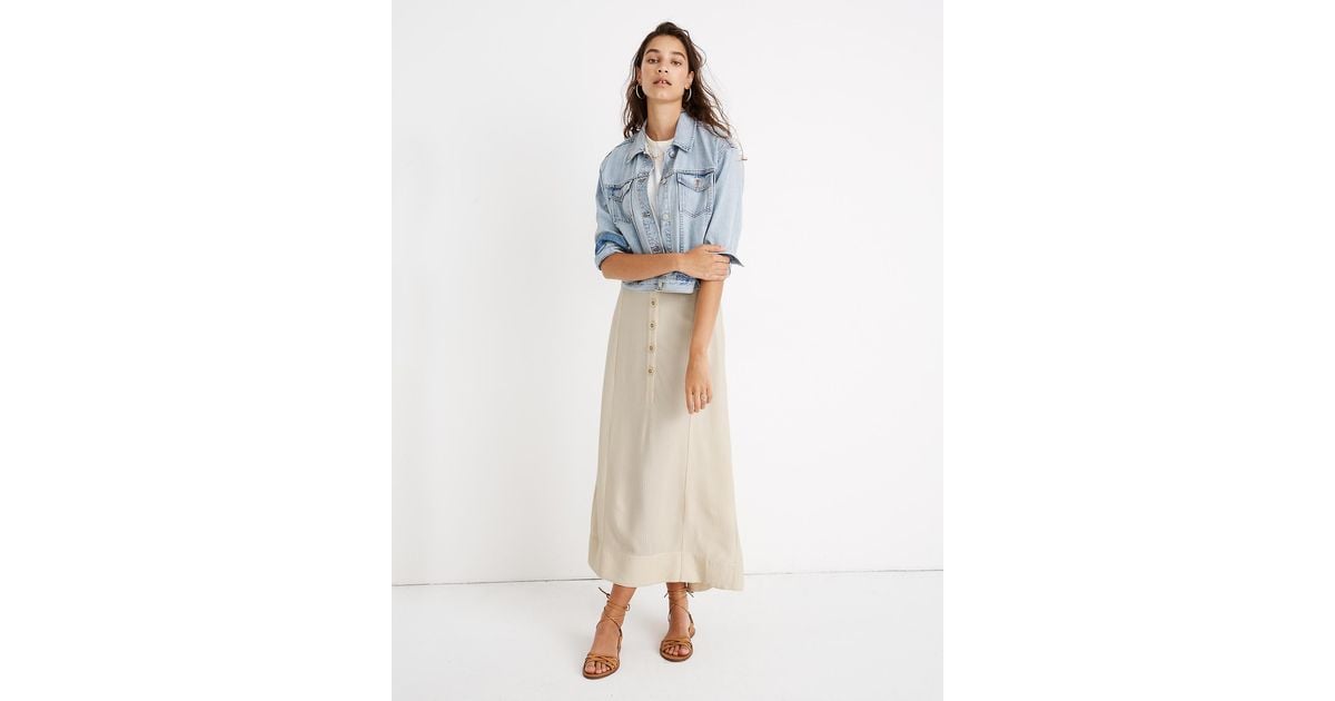 Madewell X Christy Dawn Ida Maxi Skirt in Cream (Natural) Lyst