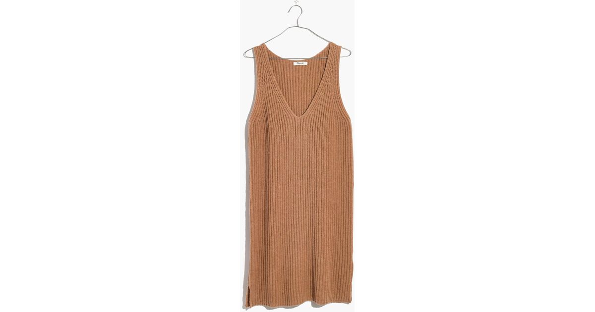 Lyst Madewell Tunic Sweater Dress In Brown