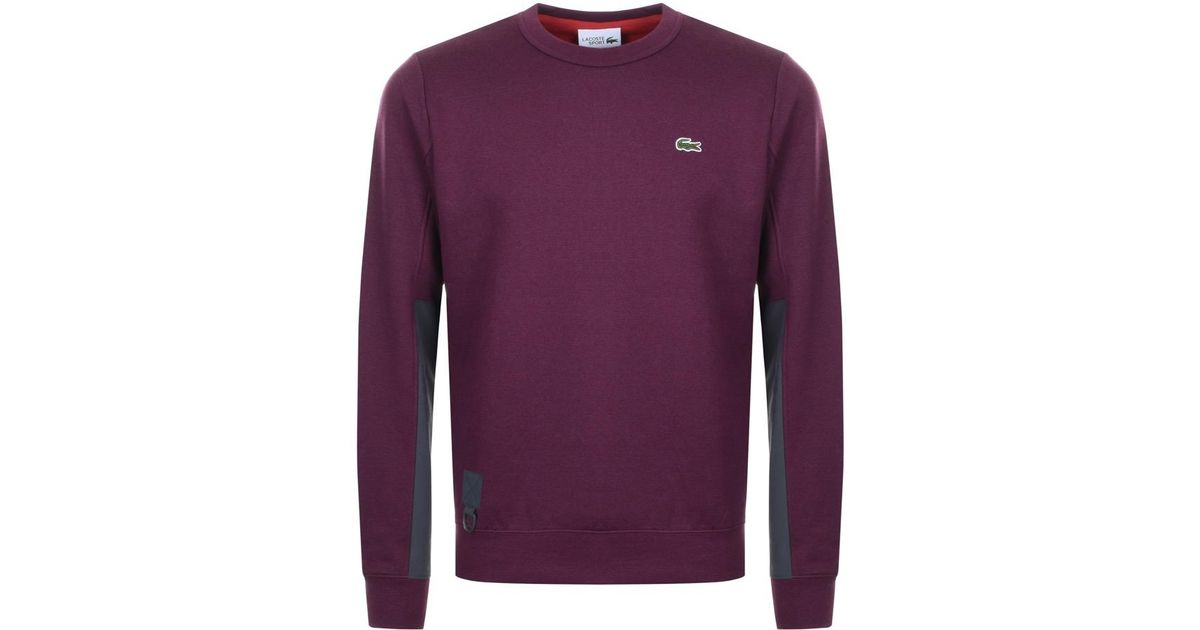 purple lacoste sweater