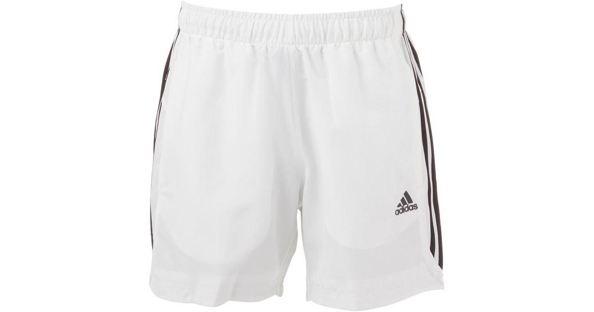 Adidas Black ESSENTIALS 3 STRIPES CHELSEA SHORTS Men's Adidas Mens Essential 3 Stripe Chelsea Shorts Clothes