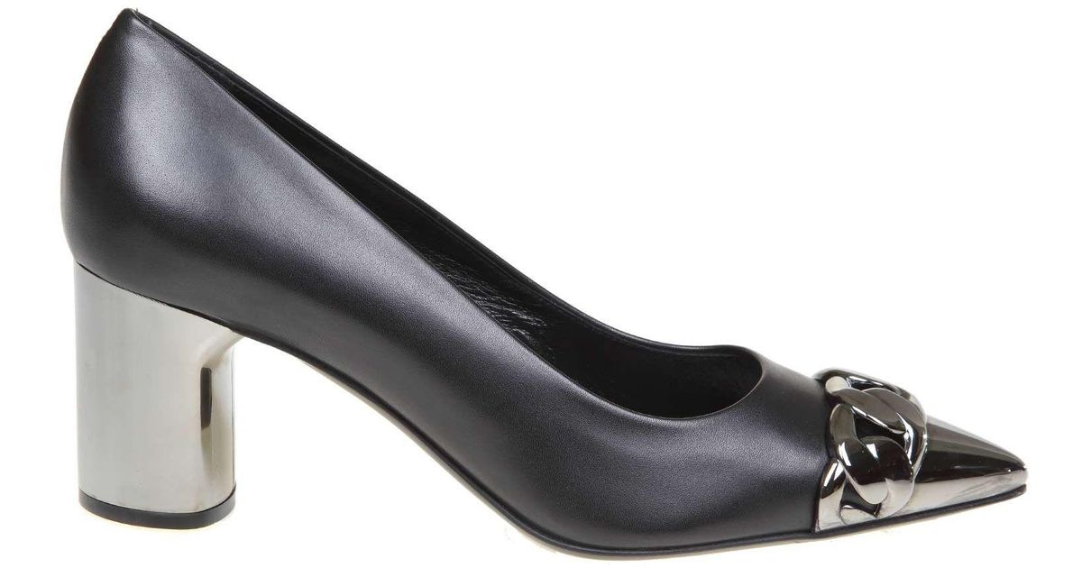 Casadei Agyness Pumps In Black Leather - Save 22% - Lyst