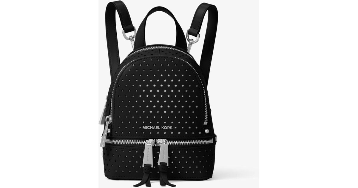 michael kors mini black backpack