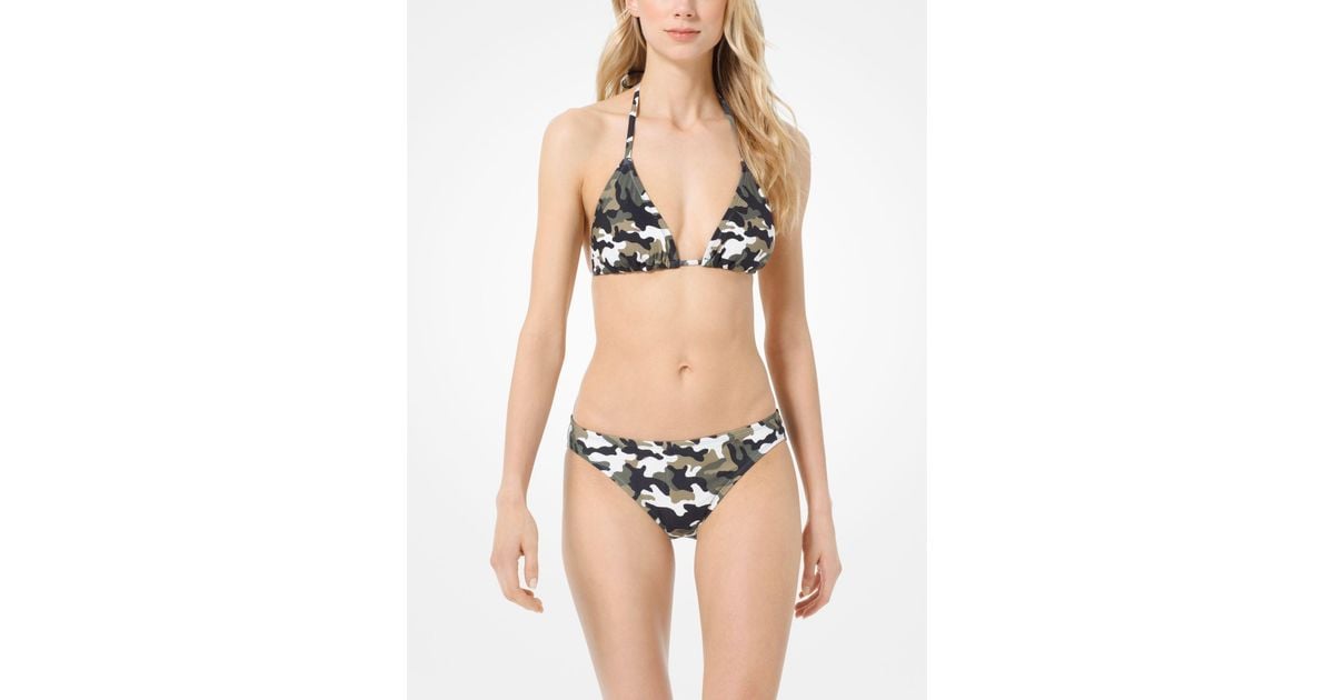 michael kors camo bikini