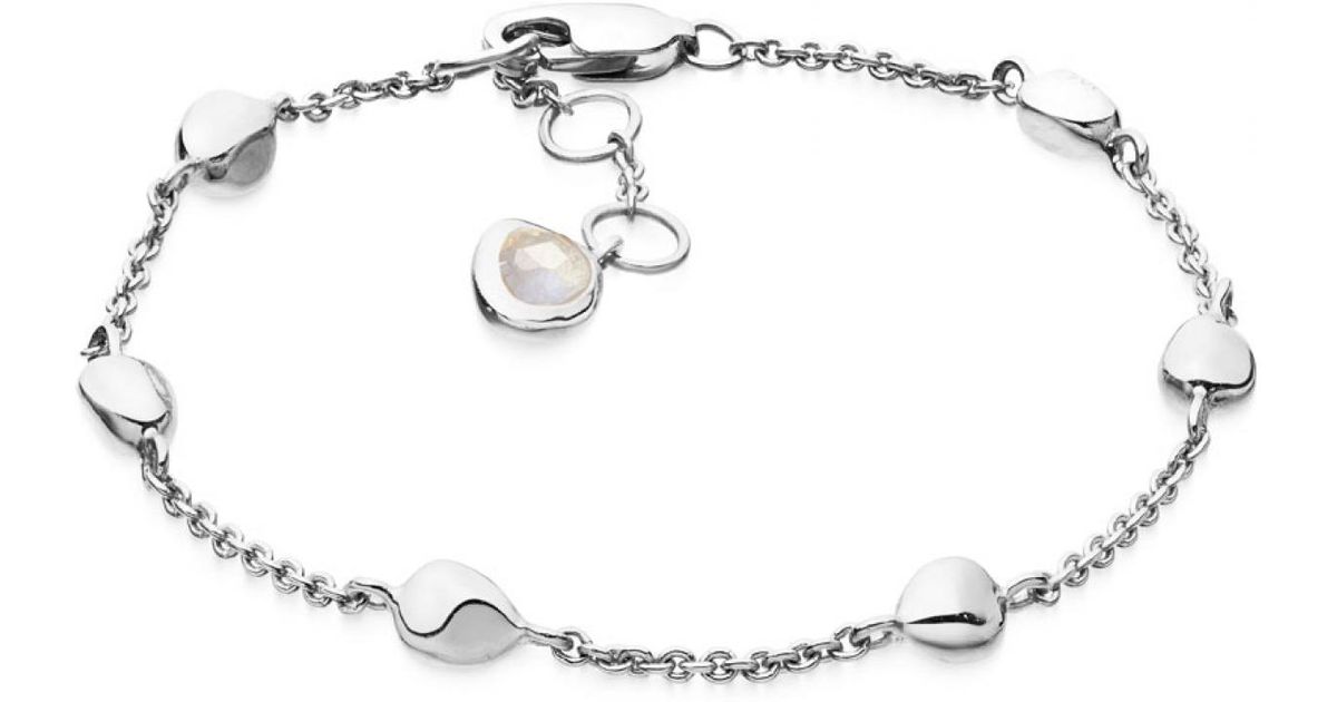 Lyst Missoma Silver Nugget Bracelet In Metallic