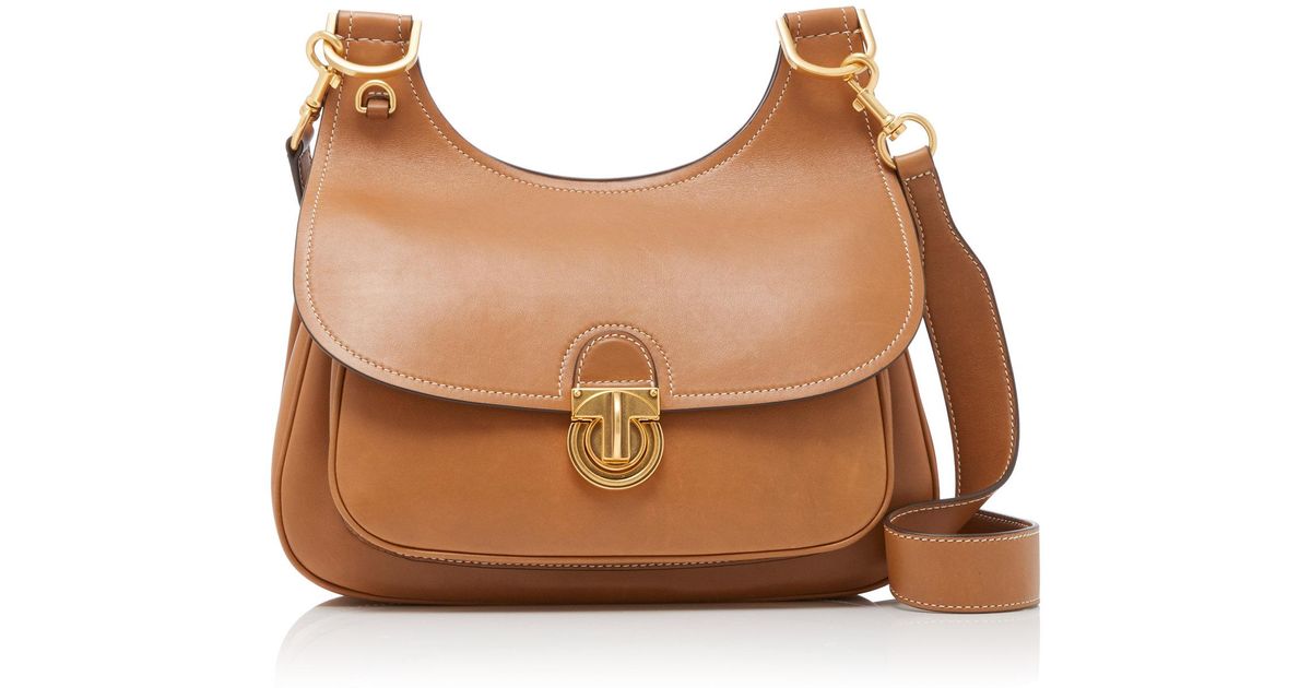 Tory Burch Brown James Saddlebag