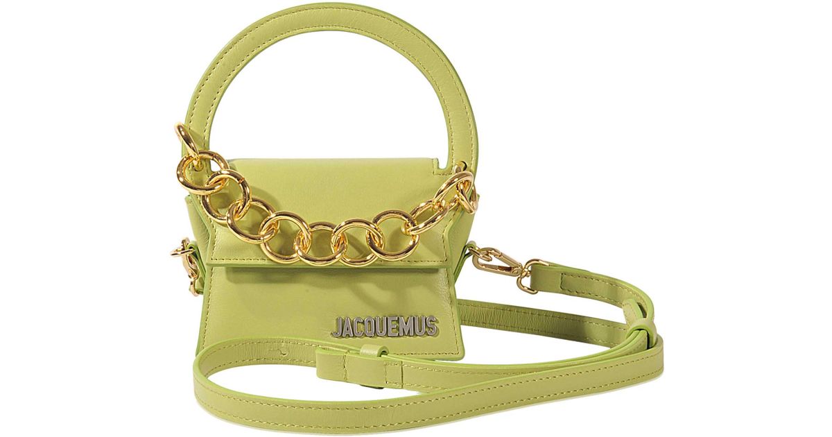 Lyst Jacquemus Mini Rond Bag In Green