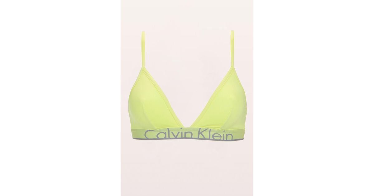 Lyst Calvin klein Bras in Yellow