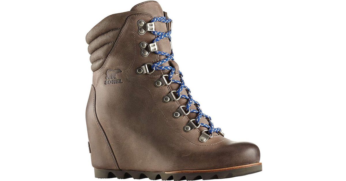 Lyst Sorel Conquest Wedge Boot In Brown