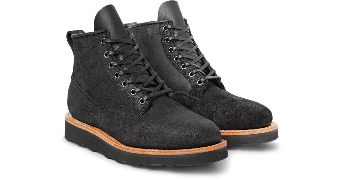 Viberg Scout Oiled Roughoutleather Boots in Black for Men Lyst