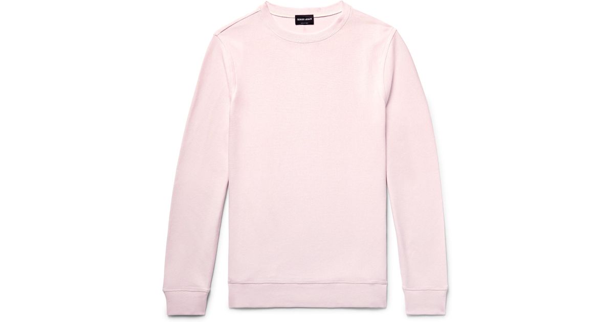 pink armani sweatshirt