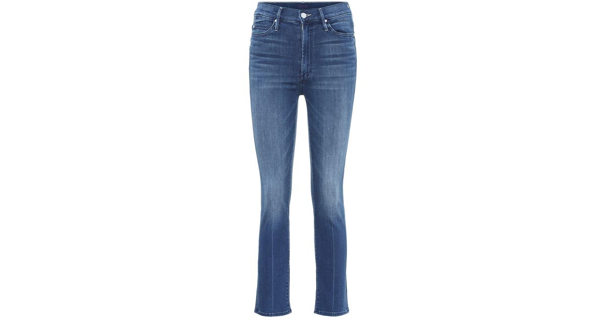 Mother Denim The Rascal High-rise Cropped Jeans in Blue - Lyst