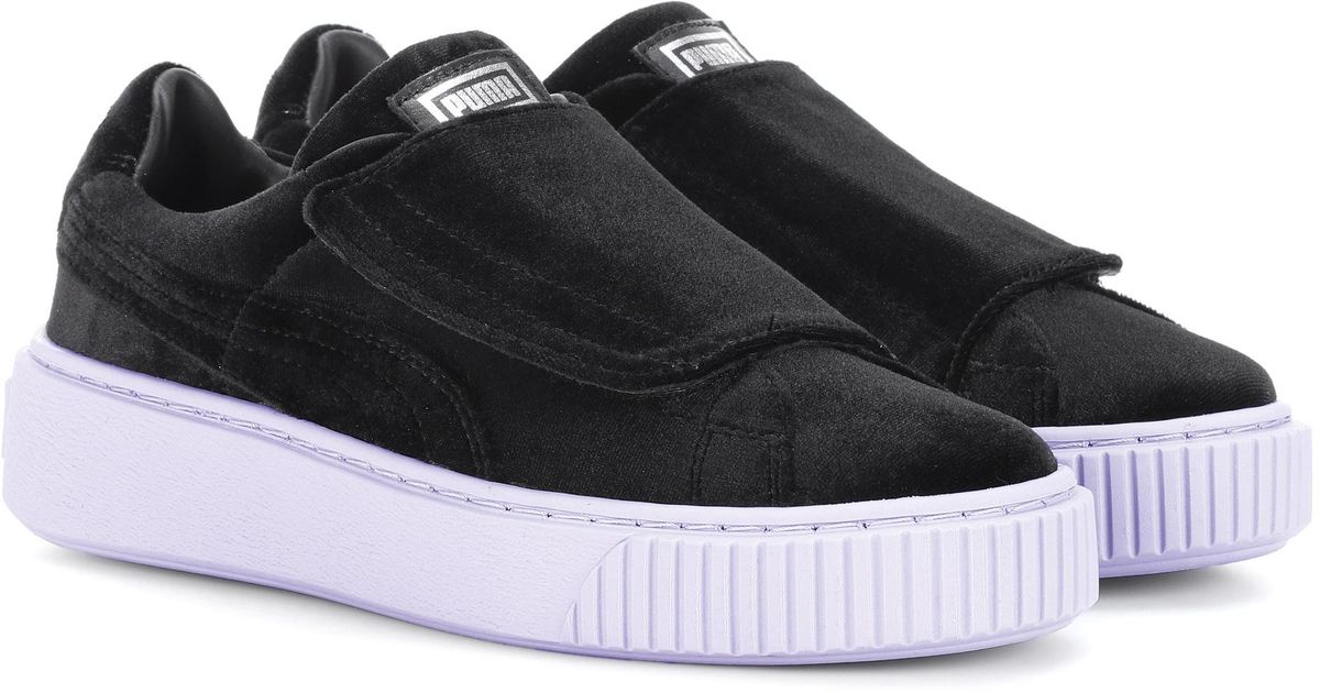 puma platform velvet puma platform velvet