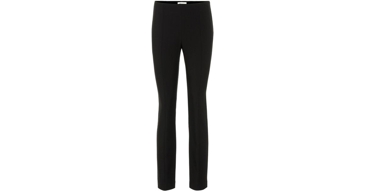 The Row Wool Rona High-rise Straight Pants in Black - Lyst