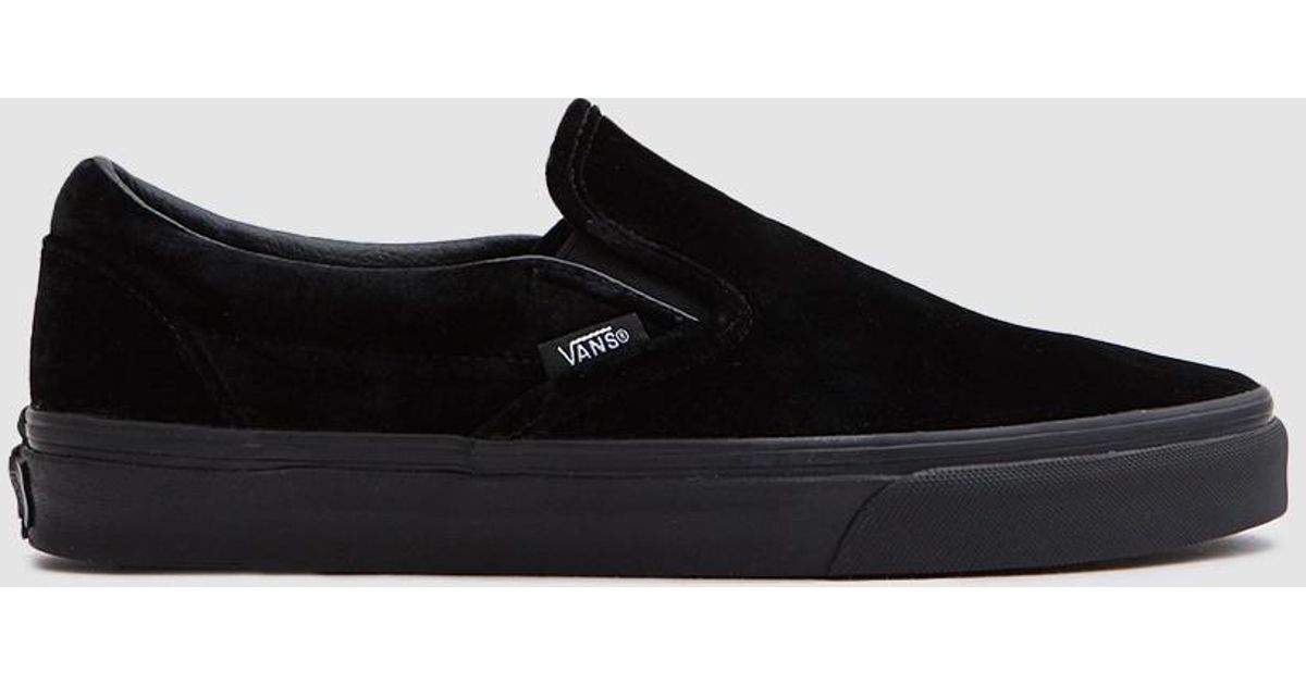 black classic slip on vans black classic slip on vans