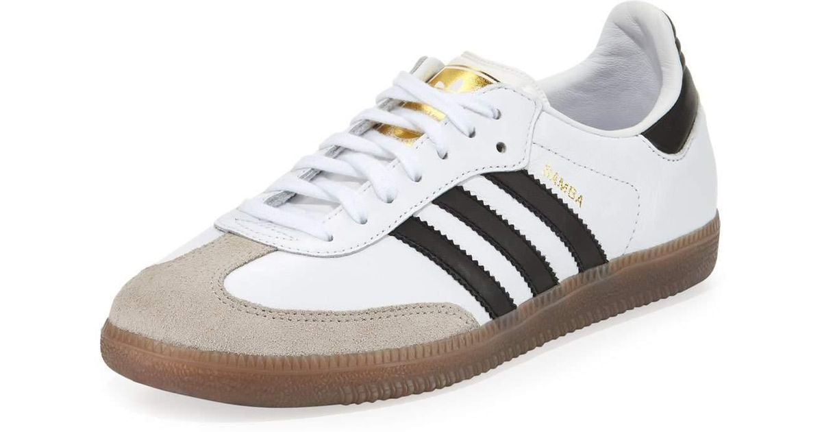Lyst - Adidas Originals Samba Classic Leather Sneaker in White