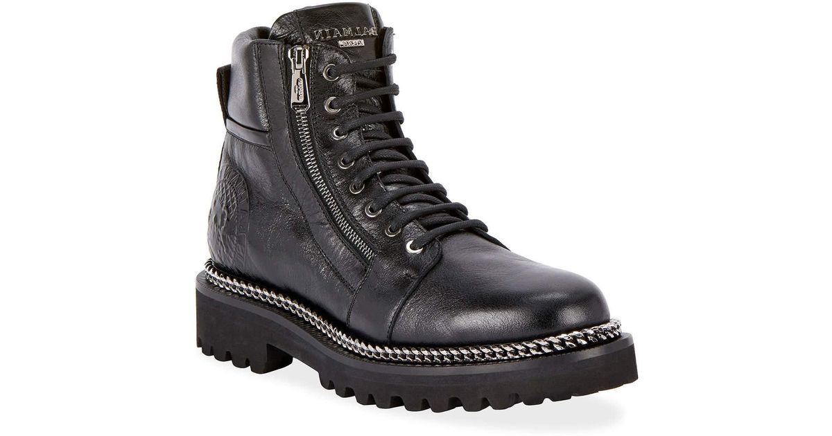 shiny army boots
