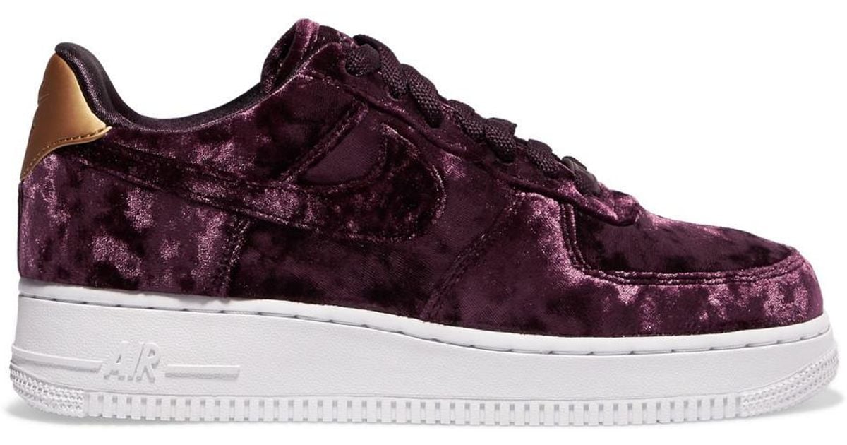 mens purple air force ones