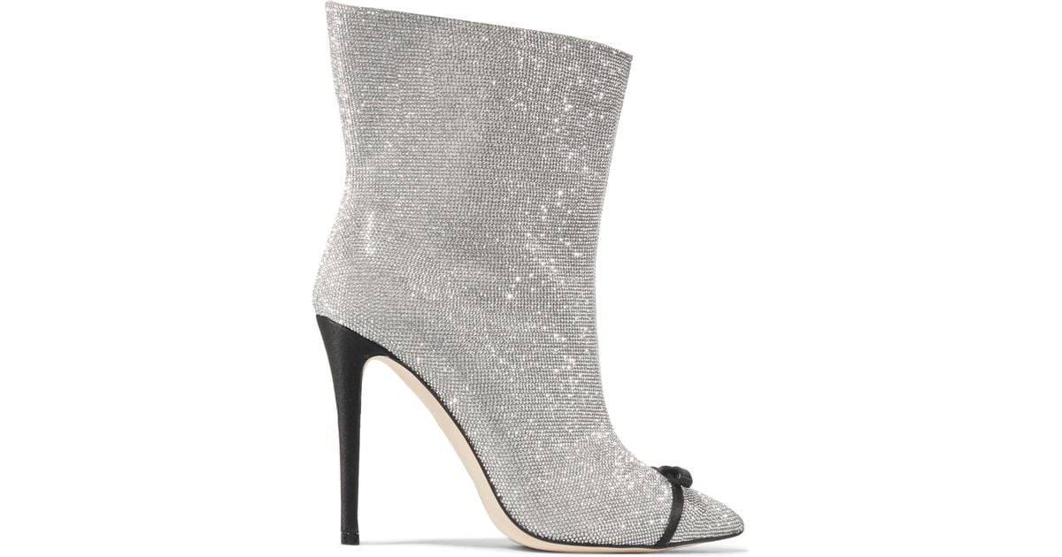 Vincenzo Leather Swarovski Ankle Crystal De Marco Embellished Boots zqZ5w6x8