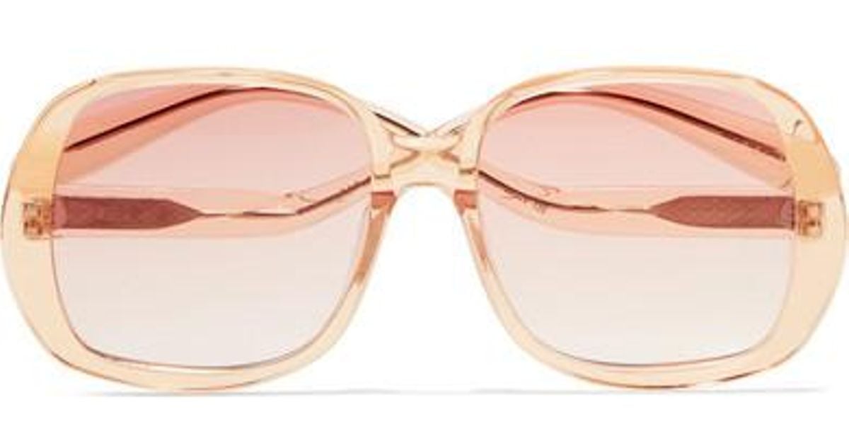 Rejina Pyo + Projekt Produkt Square-frame Acetate Sunglasses in Pink - Lyst