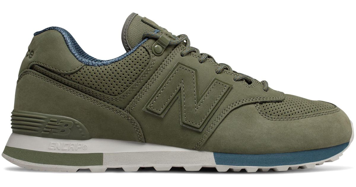 New Balance 574 in Green for Men - Lyst