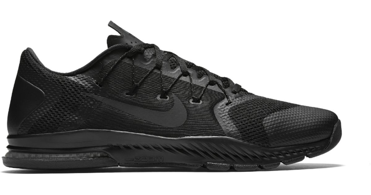 nike zoom train action black training shoes