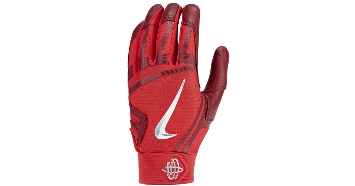 Nike Huarache Elite Baseball Batting Gloves in Red for Men Lyst