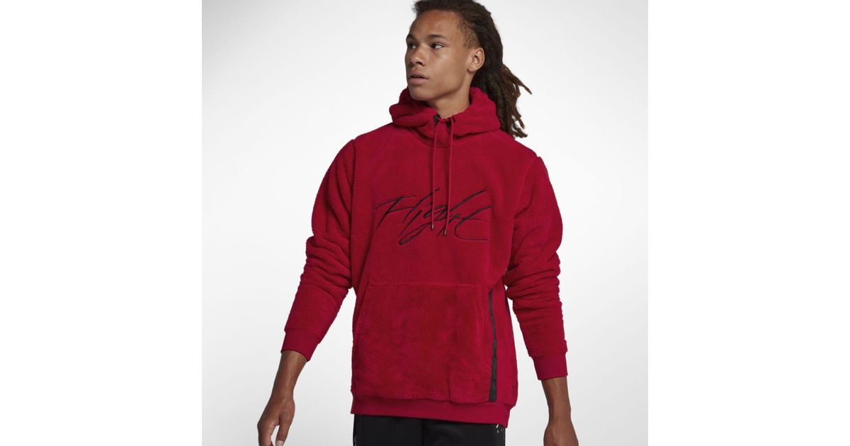 jordan wings of flight sherpa hoodie
