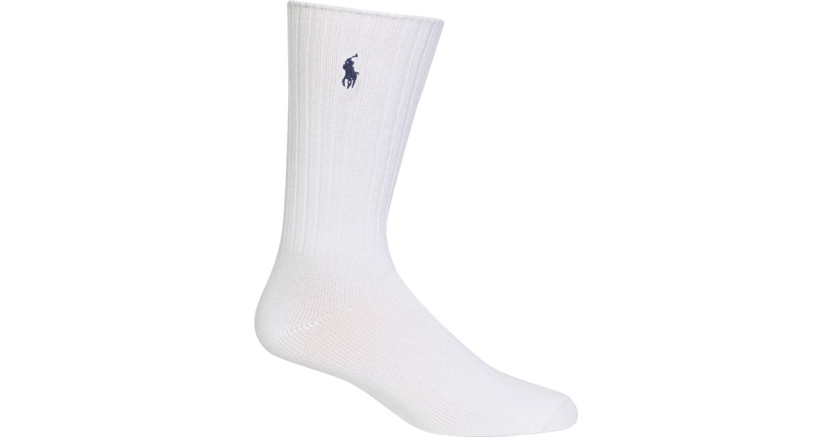 Lyst Polo Ralph Lauren Crew Socks in White for Men