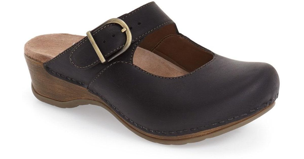 Lyst - Dansko 'martina' Mary Jane Buckle Clog in Black