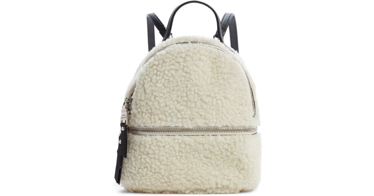 Lyst - Steve Madden Mini Faux Fur Convertible Backpack in ...
