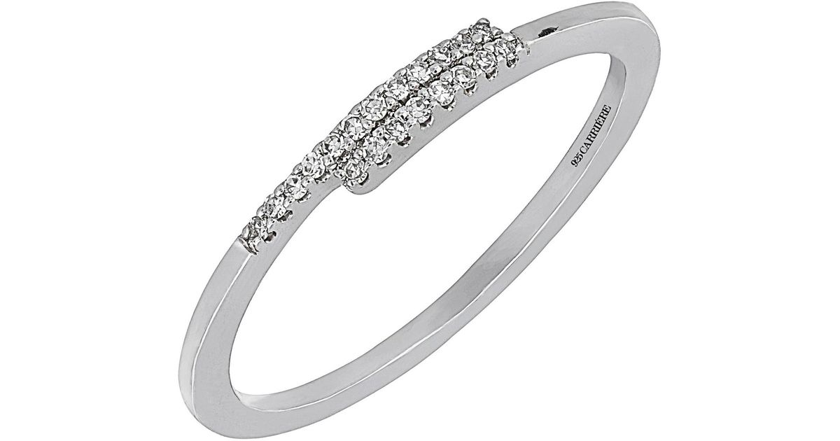 Lyst - Carriere Jewelry Carriere Diamond Stacking Ring ...