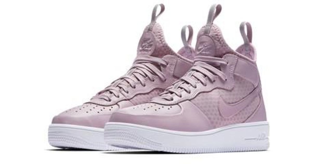 Nike Purple Air Force 1 Ultraforce Mid Sneaker Nike Purple Air Force 1 Ultraforce Mid Sneaker