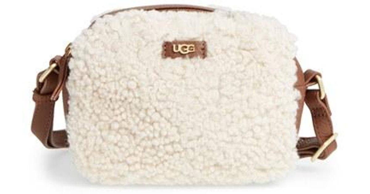 Lyst Ugg Claire Genuine Shearling Crossbody Bag