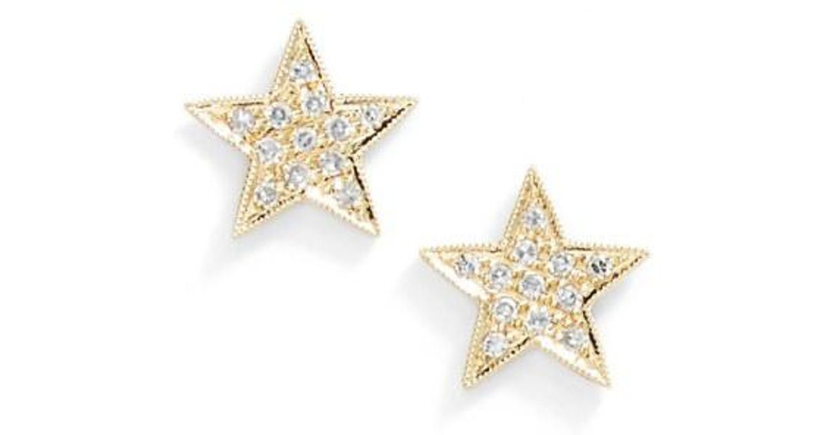 Dana Rebecca Julianne Himiko Diamond Star Stud Earrings In Dana Rebecca Julianne Himiko Diamond Star Stud Earrings In Metallic Lyst