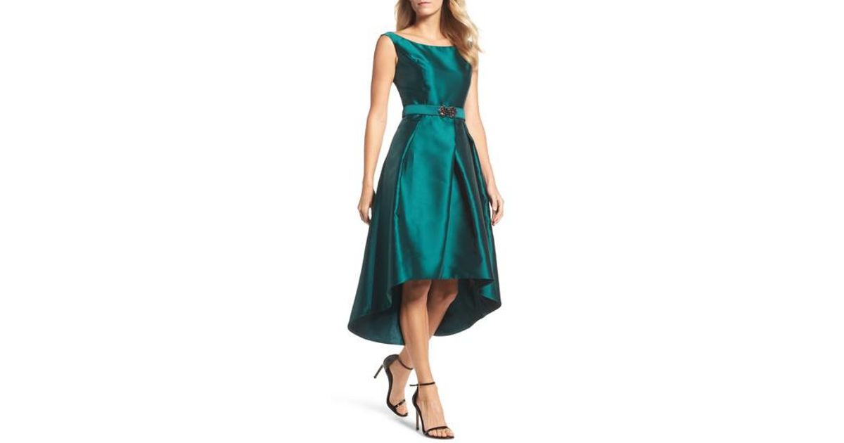 Green Hi-Low Dresses