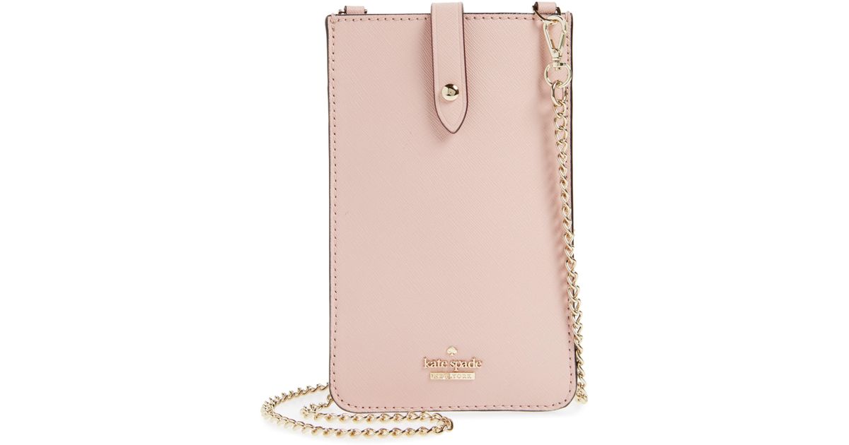Kate Spade Leather Iphone Crossbody Bag in Pink Lyst